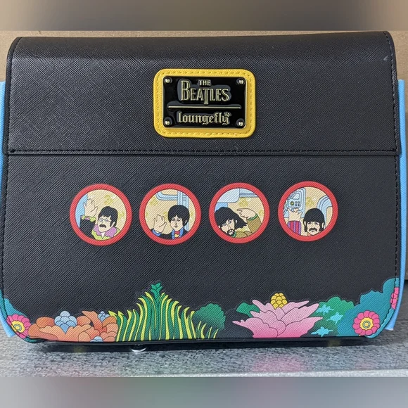 Loungefly Beatles "Yellow Submarine" Crossbody Bag - Picture 3 of 6